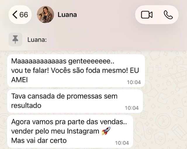 Depoimento cliente 1