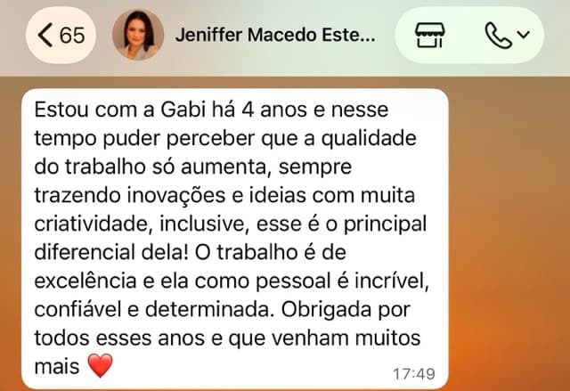 Depoimento cliente 4